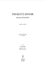 Tavali'u'l-Envar : Kelam Metafiziği